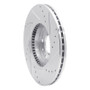 R1 06-13 Ford Fusion Front Left Drilled & Slotted Silver Brake Rotor