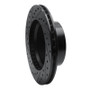 R1 80-89 American Motors Eagle Front Right Drilled & Slotted Black Brake Rotor