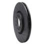 R1 14-25 Alfa Romeo Tonale Front Right Drilled & Slotted Black Brake Rotor