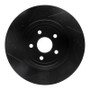R1 12-25 Dodge Durango Rear Right Drilled & Slotted Black Brake Rotor