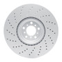 DFC 15-19 BMW X6 Right Front Drilled GeoSPEC Coated Rotor