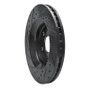 R1 11-25 Dodge Durango Front Right Drilled & Slotted Black Brake Rotor