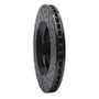 R1 11-25 Dodge Durango Front Left Drilled & Slotted Black Brake Rotor