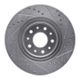 R1 05-09 Ford Five Hundred Front Left Drilled & Slotted Silver Brake Rotor