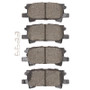 R1 04-09 Lexus RX400h Rear R1 Ceramic Brake Pads