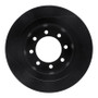R1 03-08 Dodge Ram 3500 Rear Right Drilled & Slotted Black Brake Rotor