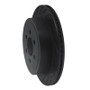 R1 03-03 Dodge Durango Rear Left Drilled & Slotted Black Brake Rotor