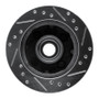 R1 79-81 Ford Mustang Front Left Drilled & Slotted Silver Brake Rotor