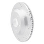 R1 98-02 Chevrolet Camaro Rear Right Drilled & Slotted Silver Brake Rotor