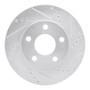 R1 97-05 Buick Century Front Right Drilled & Slotted Silver Brake Rotor