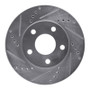 R1 97-05 Buick Regal Front Left Drilled & Slotted Silver Brake Rotor