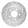 R1 92-05 Buick LeSabre Rear Right Drilled & Slotted Silver Brake Rotor