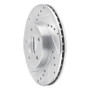 R1 90-05 Buick Skylark Front Left Drilled & Slotted Silver Brake Rotor
