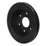 R1 2021-2025 Ford F-150 RWD Rear Right Drilled & Slotted Black Brake Rotor