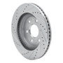 R1 07-17 Buick Enclave Front Right Drilled & Slotted Silver Brake Rotor