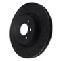 R1 2003-2017 Dodge Viper Front Right Drilled & Slotted Black Brake Rotor