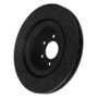 R1 2003-2017 Dodge Viper Front Right Drilled & Slotted Black Brake Rotor