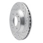 R1 02-05 Buick Rainier Front Right Drilled & Slotted Silver Brake Rotor