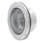 R1 01-10 Chevrolet Silverado 3500 HD Rear Right Drilled & Slotted Silver Brake Rotor