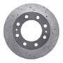 R1 99-20 Cadillac DeVille Front Right Drilled & Slotted Silver Brake Rotor