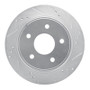 R1 97-05 Chevrolet Blazer Rear Right Drilled & Slotted Silver Brake Rotor