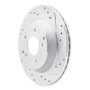 R1 88-96 Chevrolet Corvette Rear Right Drilled & Slotted Silver Brake Rotor