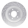 R1 88-94 Chevrolet Corvette Front Left Drilled & Slotted Silver Brake Rotor