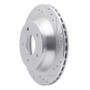 R1 84-87 Chevrolet Corvette Front Right Drilled & Slotted Silver Brake Rotor