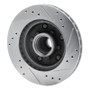 R1 79-81 Buick Century Front Left Drilled & Slotted Silver Brake Rotor