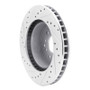 R1 63-82 Chevrolet Corvette Front/Rear Right Drilled & Slotted Silver Brake Rotor