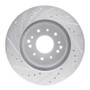 R1 63-82 Chevrolet Corvette Front/Rear Right Drilled & Slotted Silver Brake Rotor