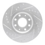R1 04-17 Chevrolet AVEO (USA/Canada) Front Right Drilled & Slotted Silver Brake Rotor