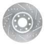 R1 04-17 Chevrolet AVEO (USA/Canada) Front Left Drilled & Slotted Silver Brake Rotor