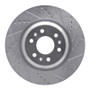 R1 04-09 Cadillac SRX Front Right Drilled & Slotted Silver Brake Rotor