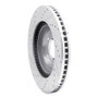 R1 06-16 Buick Lucerne Front Right Drilled & Slotted Silver Brake Rotor