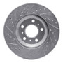 R1 06-16 Buick Lucerne Front Right Drilled & Slotted Silver Brake Rotor