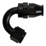 DeatschWerks 8AN Female Flare Swivel (Incl Ferule/Olive) 150-degree Hose End PTFE