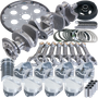 Eagle Chevy 350 1Pc 3.750in Crank 5.700in I-Beam Rods 4.030in Pistons 153 Tooth FP Balanced Assembly