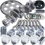Eagle Chevy 350 1Pc 3.750in Crank 5.700in I-Beam Rods 4.060in Pistons 168 Tooth FP Balanced Assembly