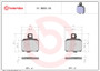 Brembo 1999 Bombardier Traxter 500 4x4 Auto Sinter Genuine Disc Brake Pad Set - Front