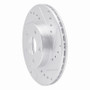 R1 90-05 Buick Skylark Front Right Drilled & Slotted Silver Brake Rotor