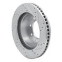 R1 03-08 Dodge Ram 2500 Front Left Drilled & Slotted Silver Brake Rotor