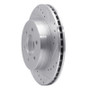R1 97-02 Dodge Dakota 4WD Front Right Drilled & Slotted Silver Brake Rotor