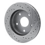 R1 94-99 Dodge Ram 1500 Pickup Front Left Drilled & Slotted Silver Brake Rotor