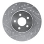 R1 95-06 Chrysler Cirrus Front Left Drilled & Slotted Silver Brake Rotor