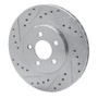 R1 95-06 Chrysler Cirrus Front Left Drilled & Slotted Silver Brake Rotor