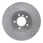 R1 07-21 BMW 228I xDrive Front Left Drilled & Slotted Silver Brake Rotor