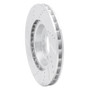 R1 01-06 BMW M3 Left Front Drilled & Slotted Silver Brake Rotor