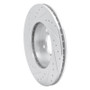 R1 99-08 BMW 325I (USA/Canada) Front Right Drilled & Slotted Silver Brake Rotor