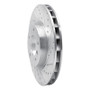 R1 95-02 BMW M3 Left Front Drilled & Slotted Silver Brake Rotor